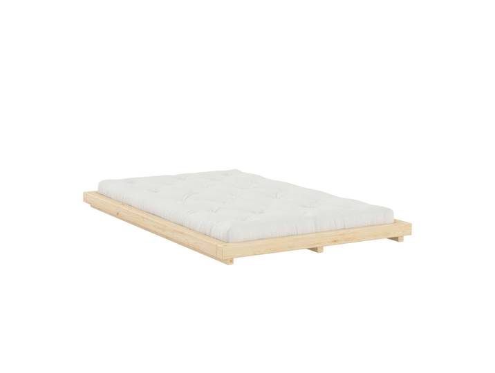 Futonbett KARUP DESIGN FSC Massivholz Futonbett, excl. Matratze, mit Lattenrost , beige (kiefer natur), B:133cm L:213cm, Betten, Futonbett, Minimalistisches Design, ein zeitloser Klassiker für moderne Räume