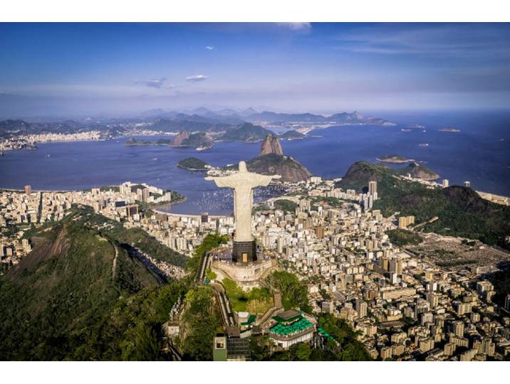 Fototapete PAPERMOON Rio de Janeiro , bunt, B:3,5m L:2,6m, Vlies, Tapeten, Fototapete