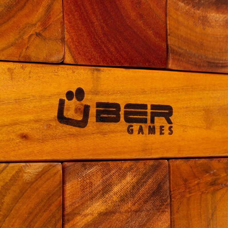 Uber Games Jenga géant 150cm Verni Hardwood : taille Géant - Ubergames