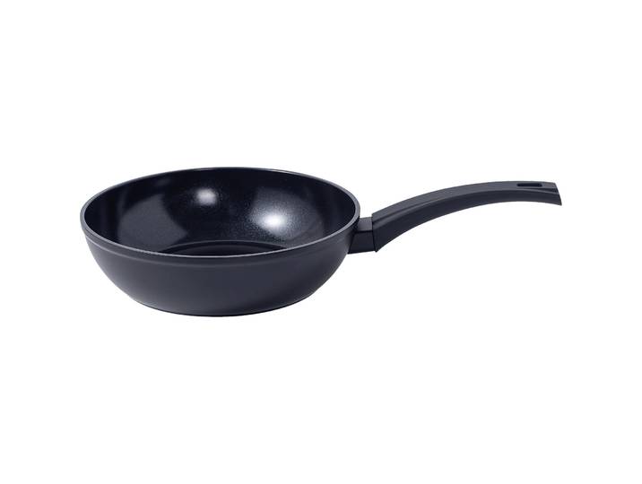 Bratpfanne Pentola Grande schwarz Aluminium D 24 cm Elektroherd/Gasherd/Induktionsherd