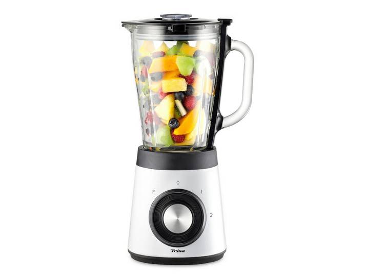 Trisa Electronics Standmixer, Weiss, Kunststoff, 24x37x17 cm, Kochgeschirr, Küchengeräte, Mixer