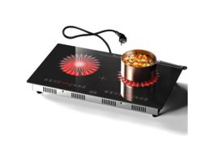 Plaque Vitrocéramique Portable 2 Feux Avec Prise 3200W