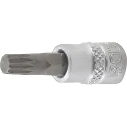 BGS Bit-Einsatz Antrieb Innenvierkant 6,3 mm (1/4") Innenvielzahn (für XZN) M6 - 5105-M6