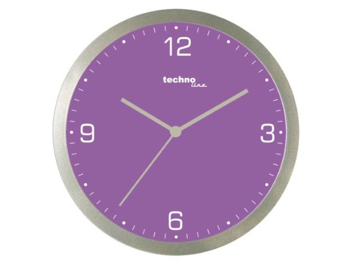 Technoline, WT 9000 Quarzwanduhr, violett, Ø 30cm