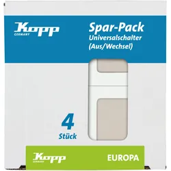 Kopp Universalschalter EUROPA creme-weiß Profi-Pack