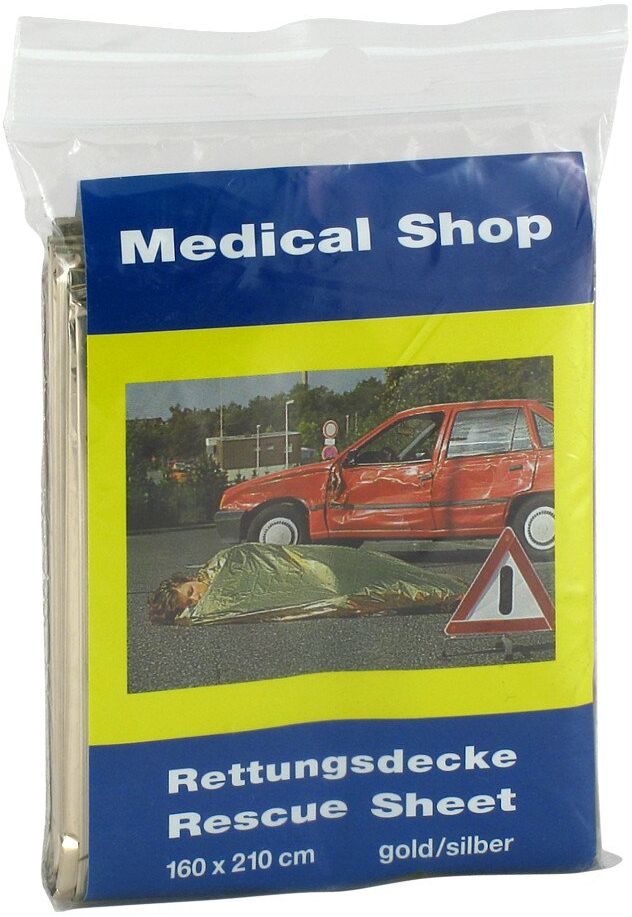 Rettungsdecke Ypsisave gold/silber 160x210 cm