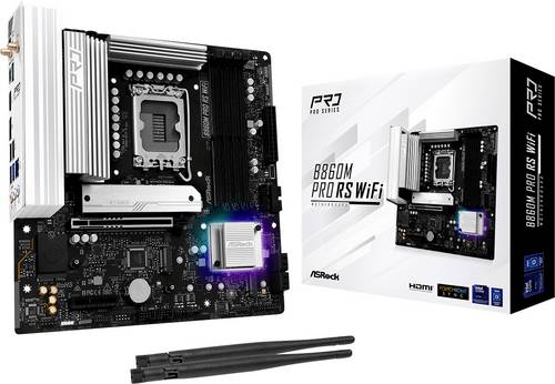 ASRock B860M Pro RS Wifi Mainboard Sockel (PC) Intel LGA 1851