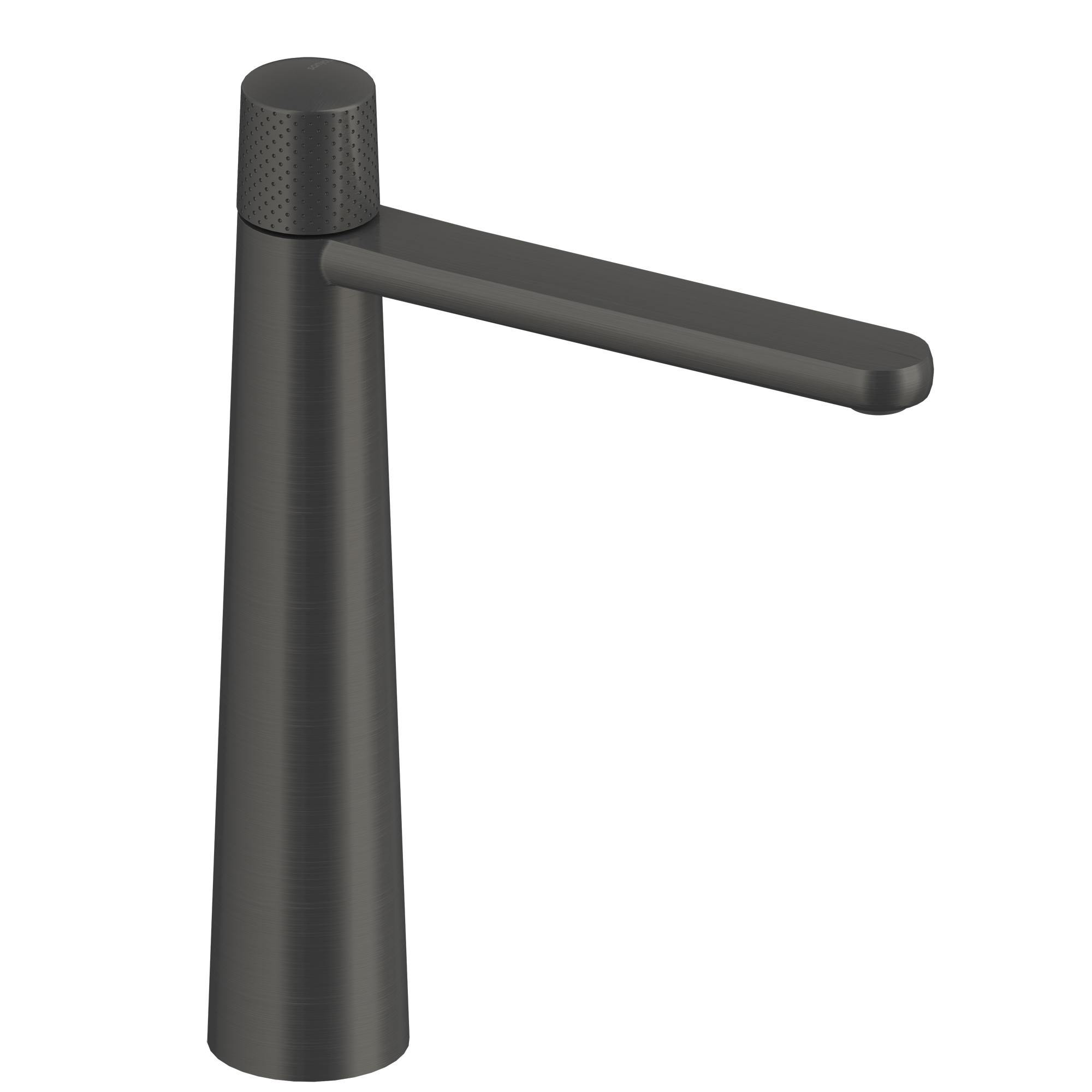 SANYCCES DEDAL ColdOpen Waschtischarmatur mit Oberflächenmuster Auslaufhöhe 245 mm raw metal