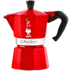 Bialetti Moka Express Nussknacker 6tz, Espressokocher, Rot