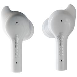 Boompods Bassline GO In Ear Kopfhörer Bluetooth® Weiß Mikrofon-Rauschunterdrückung Headset, Lautstärkeregelung, Schweißresistent, Touch-Steuerung HiFi BAGOWT