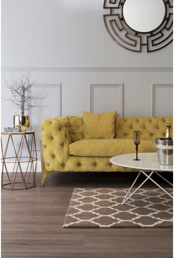 Ivy Bronx Dequisha Geometric 120cm X 180cm Area Rug Beige;Brown 120cm W X 180cm L