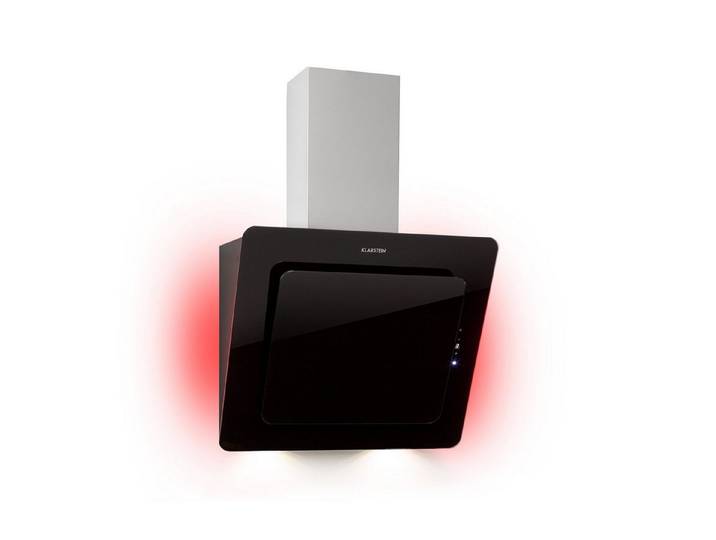 Klarstein Deckenhaube Helena Dunstabzugshaube 595 m³/h LED-Display schwarz