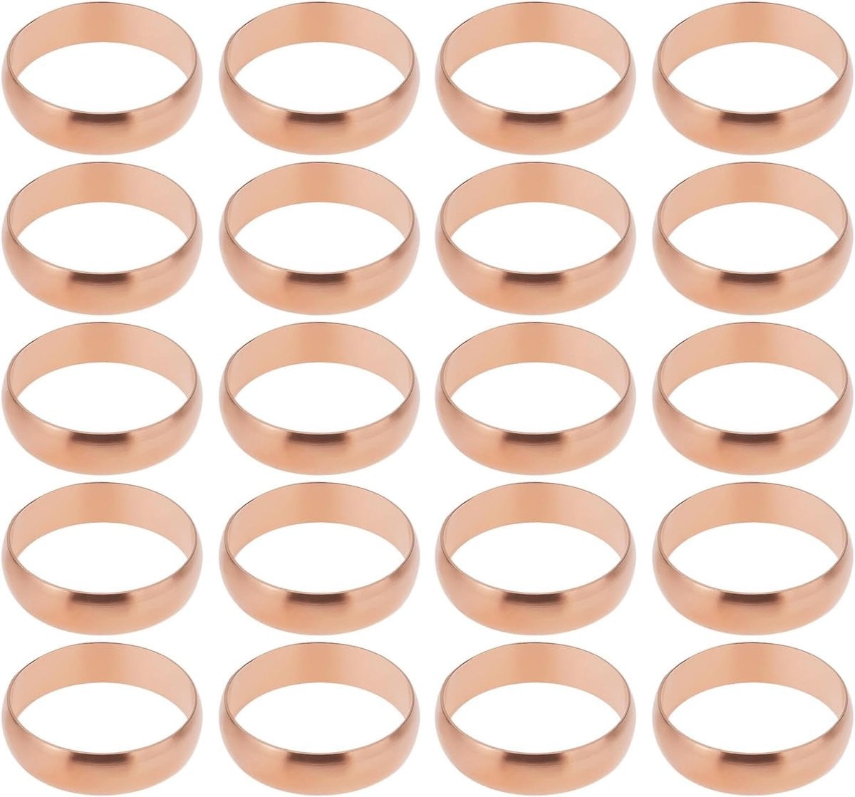 20 stuks koperen compressie olijven 22 mm voor compressie manchetten en ferrules