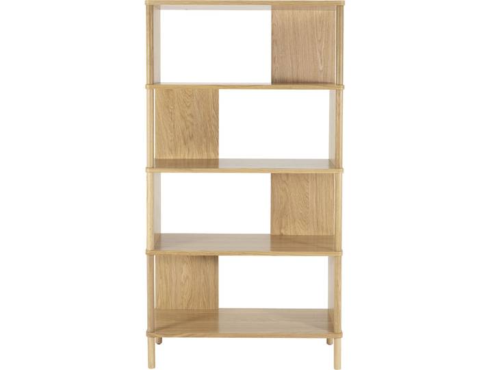 Regal Majan Eiche furniert MDF, Eiche furniert B 80 cm H 153.5 cm