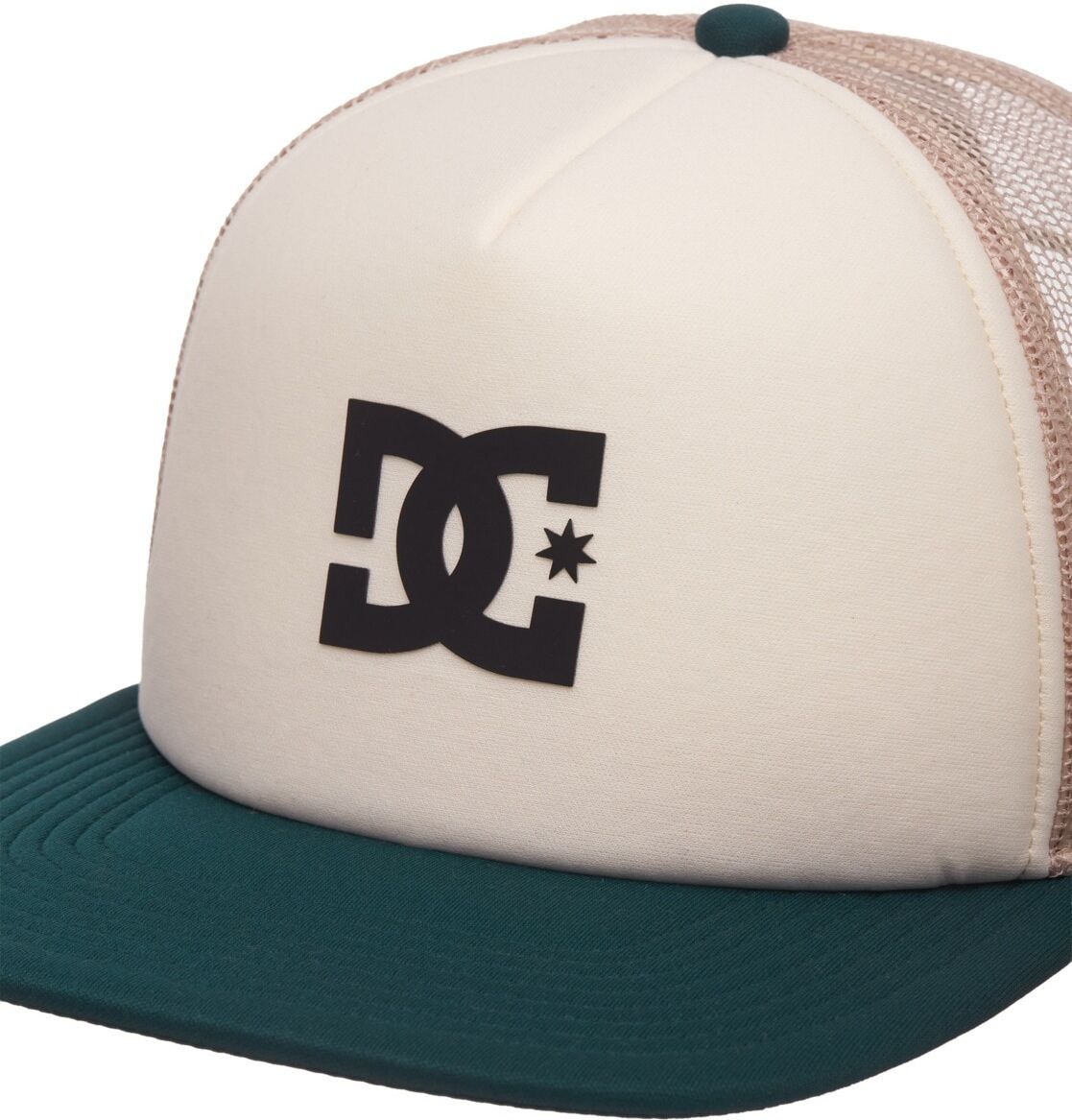 Trucker Cap DC SHOES "Gas Station", Herren, oatmeal, Kunstfaser, Caps Trucker Cap