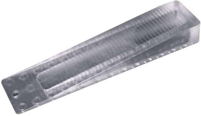 Cale de porte grande transparente, 155 × 36 × 20 mm ; HANSI-Siebert (500715)