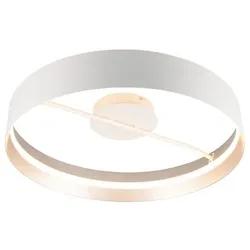 Musterring Leuchten LED-Deckenleuchte Loop Alu, Eisen, Stahl & Metall Weiß