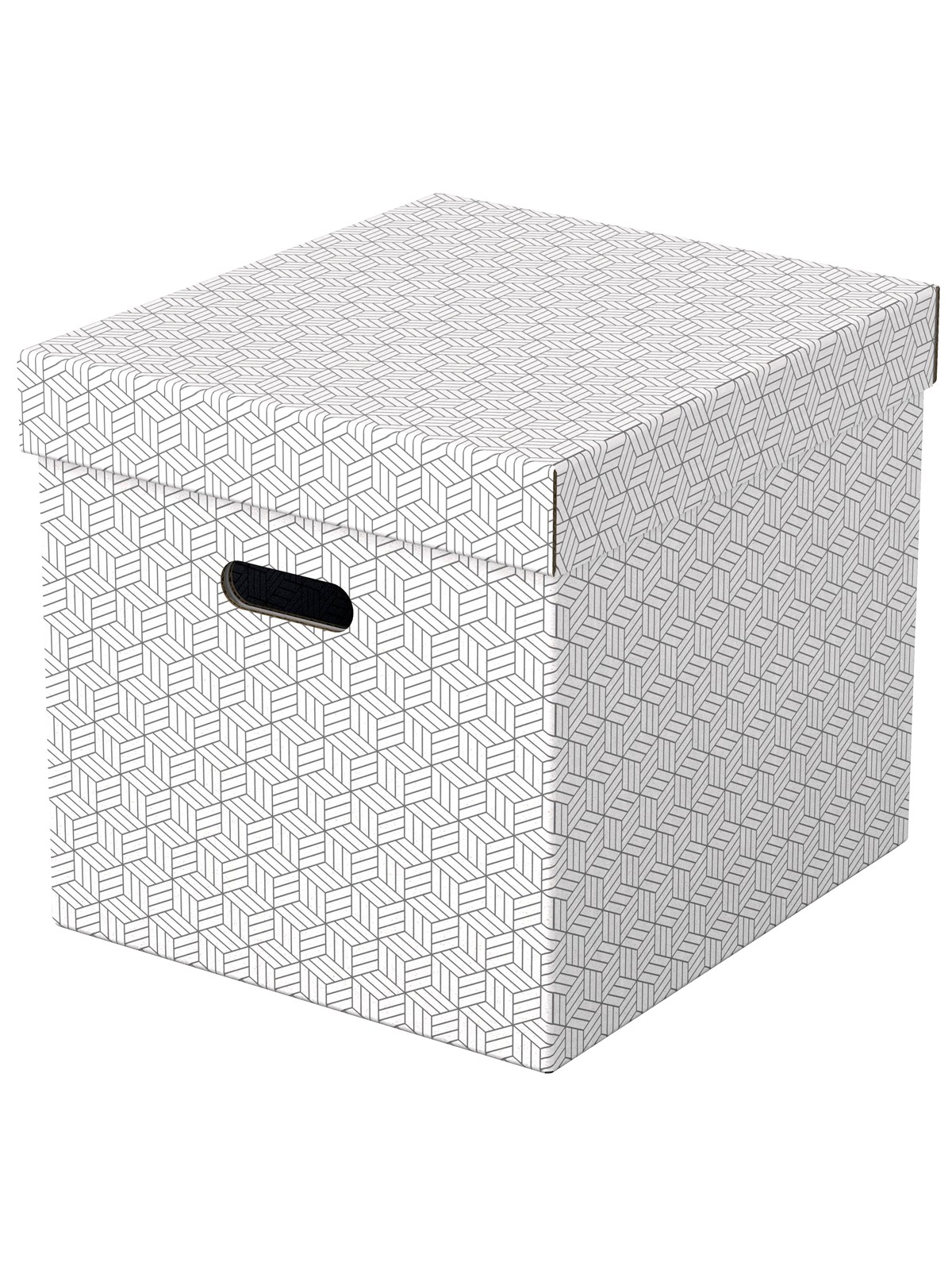 Esselte Home Aufbewahrungsboxen Cube Groß, 3 Stück Weiß
