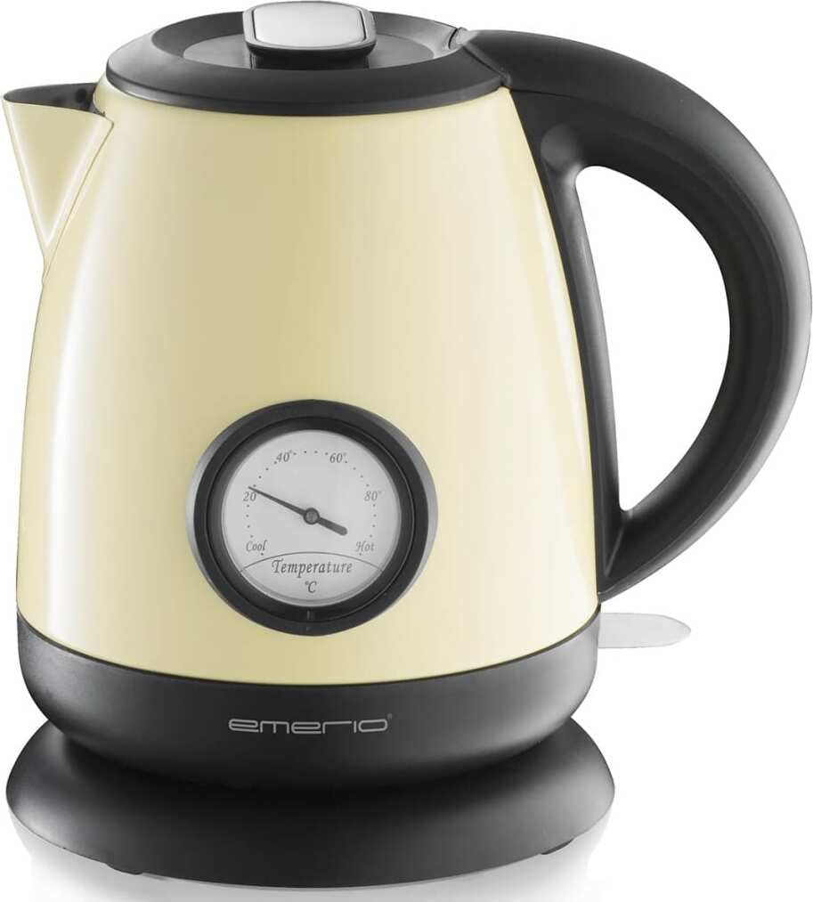 Emerio waterkoker, 1 liter, beige, met waterpeilaanduiding