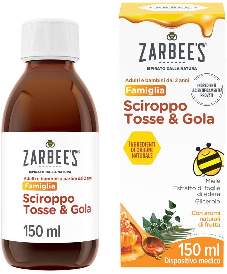 KENVUE ITALIA SPA Zarbee's Sciroppo Tosse e Gola, 150 ml