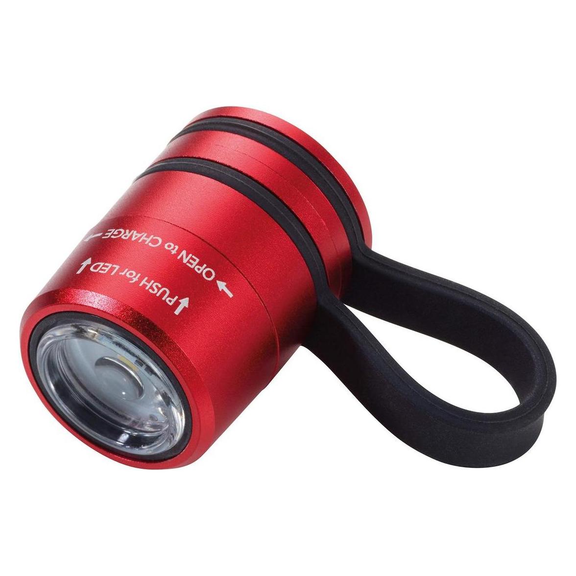 Troika ECO RUN Taschenlampe mit LED-Licht, 3 Leuchtfunktionen, inkl. Ladekabel, rot (3.60 cm) (TOR90/RD)