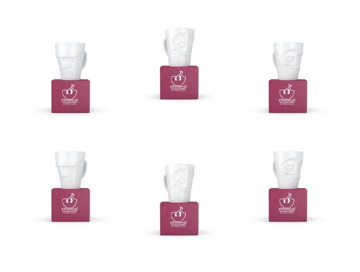 FIFTYEIGHT PRODUCTS Becher Henkelbecher-Set 6-tlg. - jeweils 350 ml, 1-tlg.