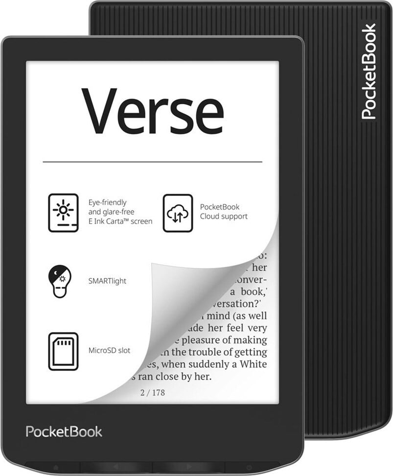 PocketBook Verse (629) E-reader, 6 inch, grijs