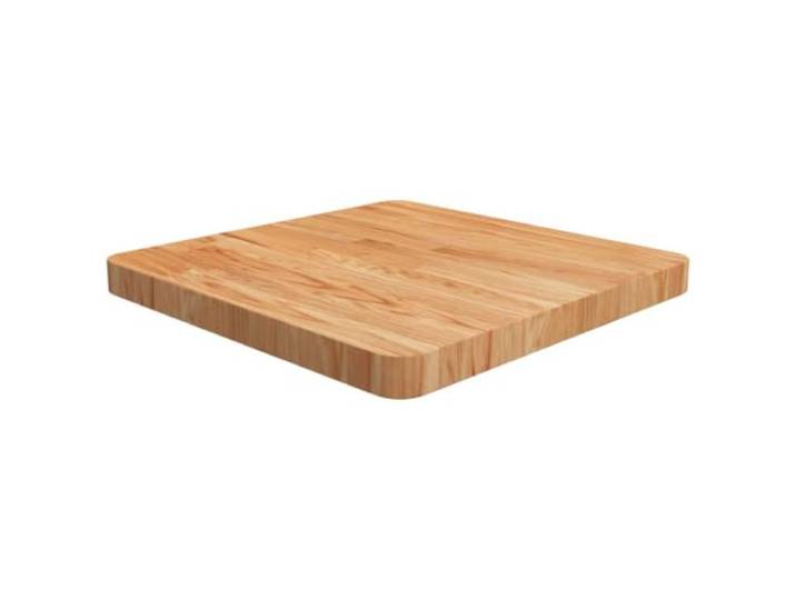 GHVBNMF Tischplatte Massivholz Eiche Quadratisch 50x50x4 cm Hellbraun Vielseitige Ersatzplatte aus Eiche für Beistelltisch und Nachttisch im Essbereich sowie Wohnzimmer.