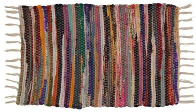 Saro Lifestyle Chindi Placemats With Multi-Colored Design (Set of 4)
