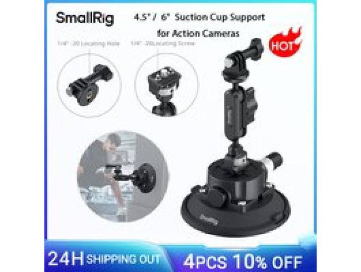 SmallRig 4,5/6 zuignapondersteuning voor actiecamera's met kogelkop Magic Arm & Mount voor telefoon voor DJI Osmo Action 5 Pro
