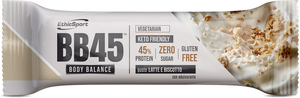 ethic sport bb45 body balance bar 35 gr latte e biscotto