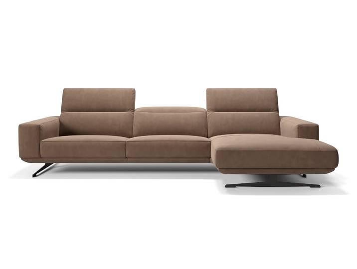 Hochwertiges Stoff Ecksofa MERANO Italienisch Lounge