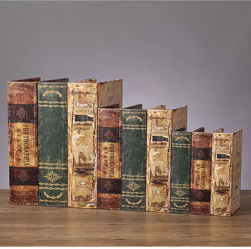 INF Vintage Buch Aufbewahrungsbox - Botanisches Design M