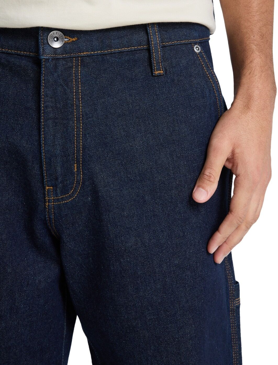 Loose-fit-Jeans QUIKSILVER "Quiksilver Carpenter", Herren, Gr. 28(XS), rinse, Obermaterial: 99% Baumwolle, 1% Elasthan., Jeans Loose-fit-Jeans rinse 28(XS)