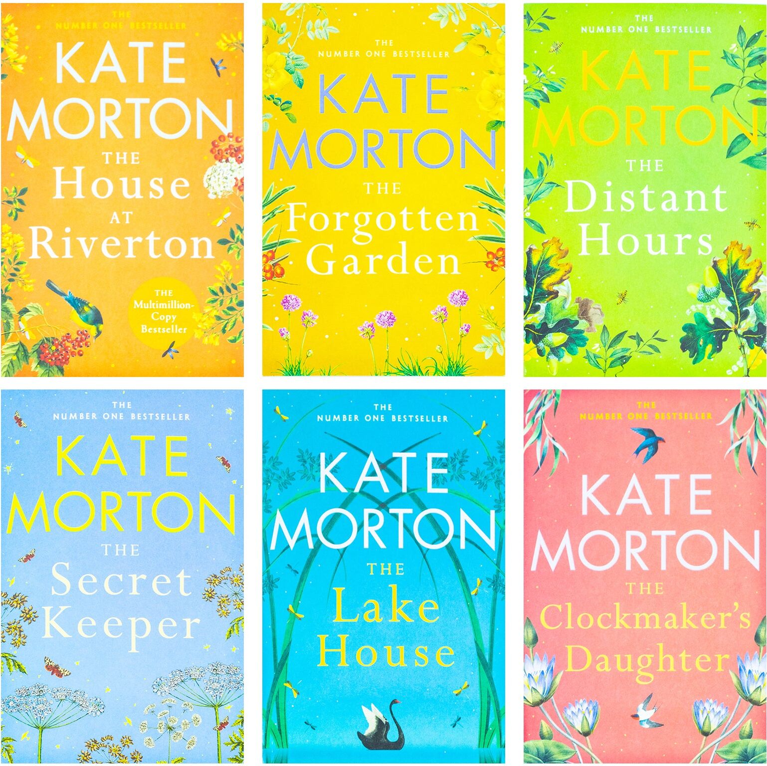 Pan Macmillan Kate Morton 6 Book Set Collection - The House at Riverton, Forgotten Garden, Distant Hours, Secret Keeper, Lake House, Clockmaker's Daughter