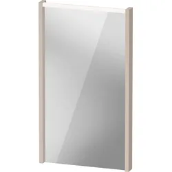 Duravit D-Code Spiegel, LED-Lichtfeld oben, 400x700mm, externer Lichtschalter notwendig, 3 W, DC7075091910000, Farbe: Taupe Matt