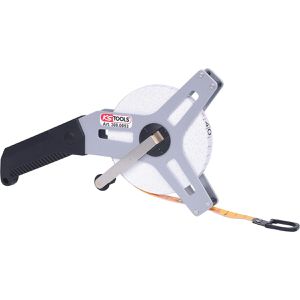 KS-Tools Maßband 300.0053, 30m Stahlband, mit Kurbel & Nagelöse