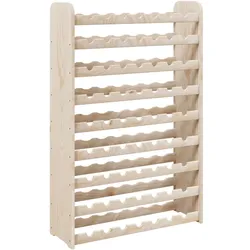 vidaXL Weinregal 72,5x25x111,5 cm Massivholz Kiefer