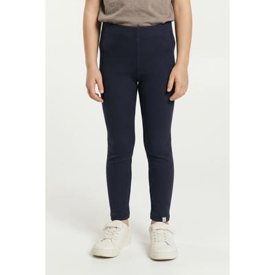 Leggings KIDS ONLY "KMGTRINNY SOLID LEGGING JRS NOOS", Mädchen, Gr. 122, N-Gr, blau (night sky), Jersey, Obermaterial: 95% Baumwolle, 5% Elasthan, unifarben, figurbetont lang, Hosen Leggings, Baumwollmischung, figurbetont
