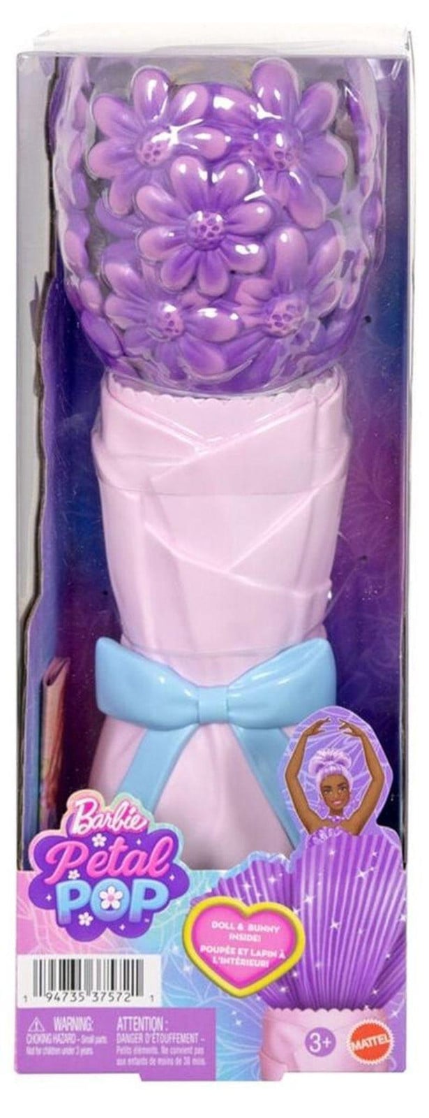 Mattel Barbie Petal Pop paarse dahlia-pop