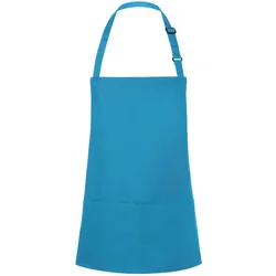 Karlowsky, Kochschürze, Kurze Latzschürze Basic mit Schnalle und Tasche (One Size)