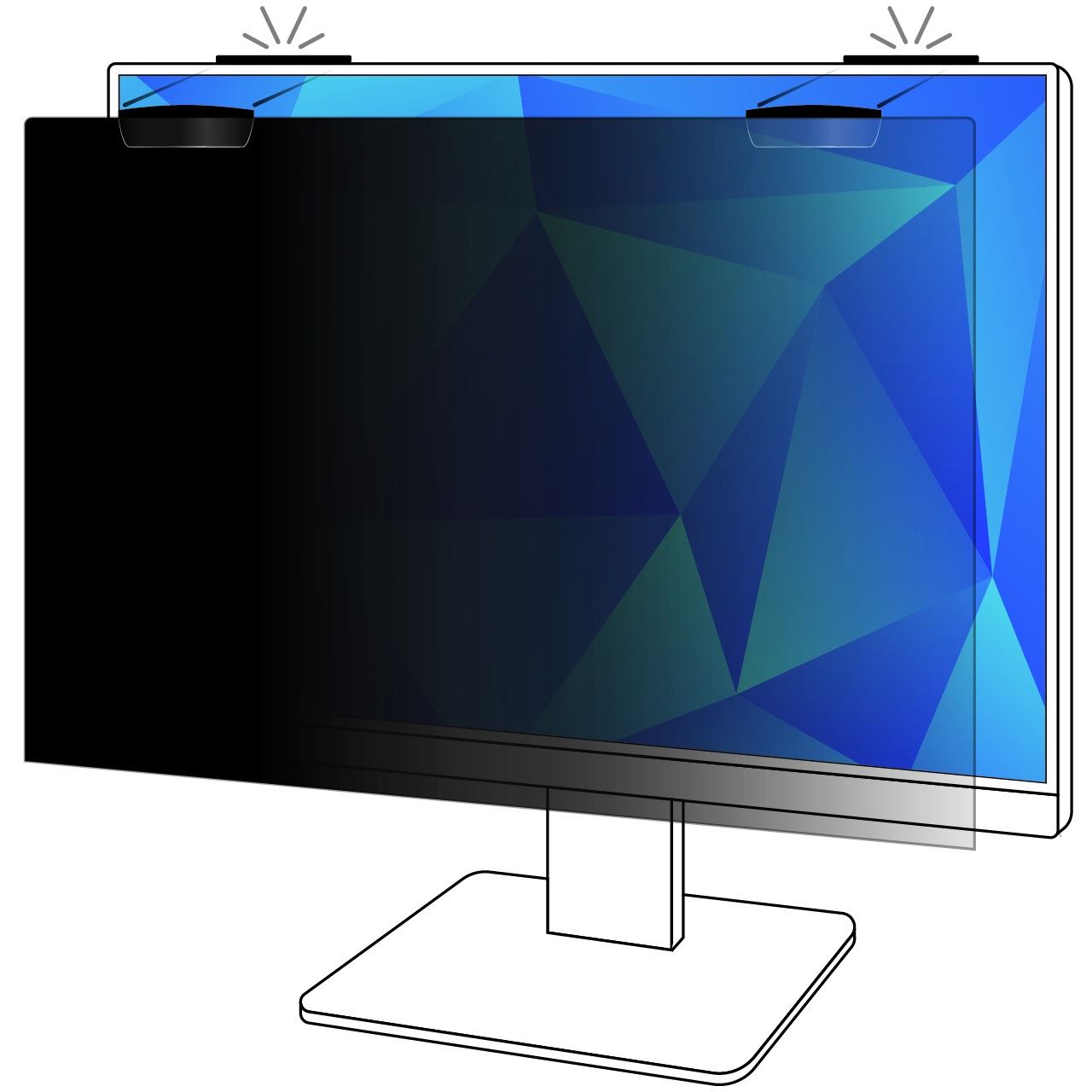 3M Blickschutzfilter für 25in Vollbild-Monitor PF250W9EM