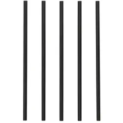 Starpak 1000 Mehrweg-Shake-Halme PP Ø 7 mm · 22 cm schwarz