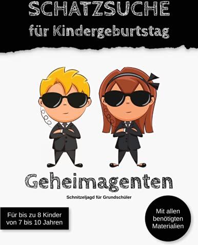 Tobias Grad - Schatzsuche für Kindergeburtstag Geheimagenten: Schnitzeljagd für Grundschüler (Kindergeburtstagsspiele) - Preis vom 13.10.2026 11:25:28 h