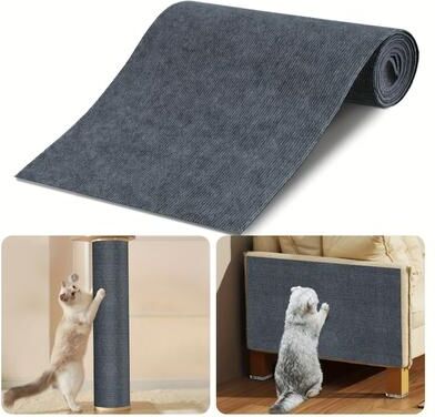 Uplift Essentials Custom Fit Trimmable Cat Scratching Carpet dark Gray