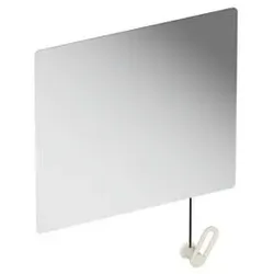 Hewi S 801 Kippspiegel 801.01B10099 600x540x6mm, mit Seilumlenkung, matt, reinweiß