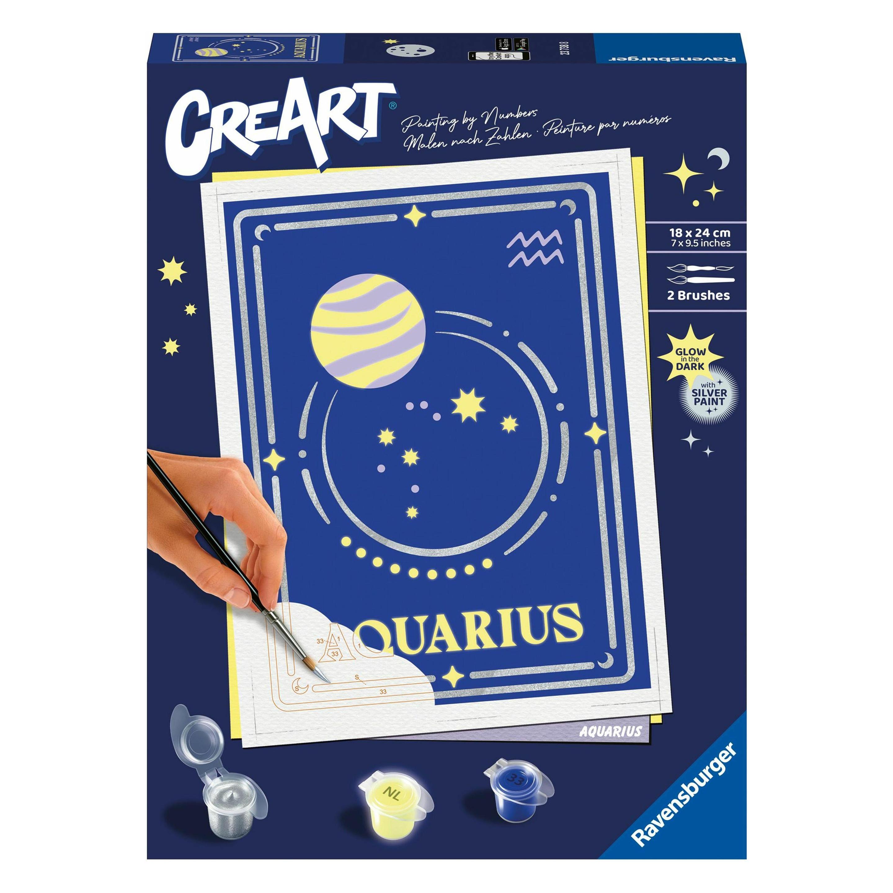 Ravensburger CreArt - Malen nach Zahlen 23738 - Aquarius - ab 14 Jahren (23738)