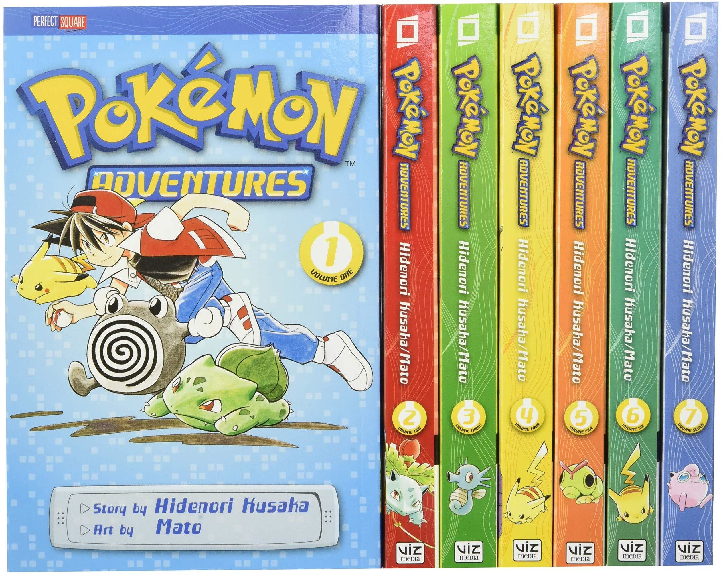 Viz Media Pokemon Adventures Red & Blue Box Set: Set includes Vol. 1-7 (Pokemon Manga Box Sets)