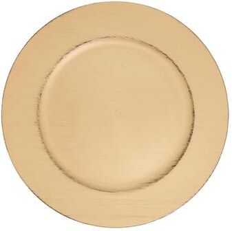Saro Lifestyle Refined Brushed Charger Plate (Set of 4)