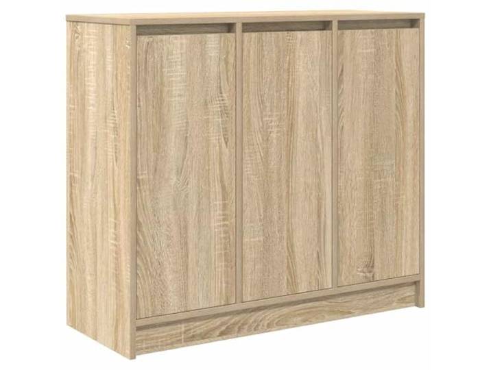GFMGUEMV Sideboard Sonoma-Eiche 85x34x76 cm aus Holzwerkstoff mit Tür Sideboard mit Tür, Holzwerkstoff, Sonoma-Eiche Dekor, 85x34x76 cm, vielseitig einsetzbar